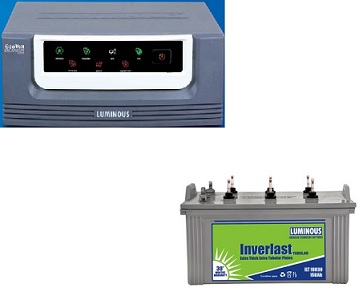 Luminous 150AH Tubular battery with 1050VA Sinewave Home UPS